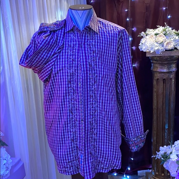 Robert Graham long sleeve button up dress shirt - Picture 1 of 4